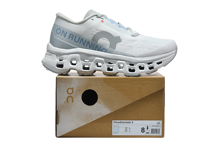 On Running Cloudmonster 3 Shoes White Frost