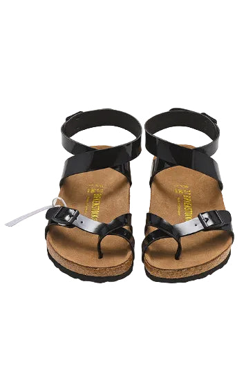 Birkenstock Yara Birko-Flor Patent Sandals - Black