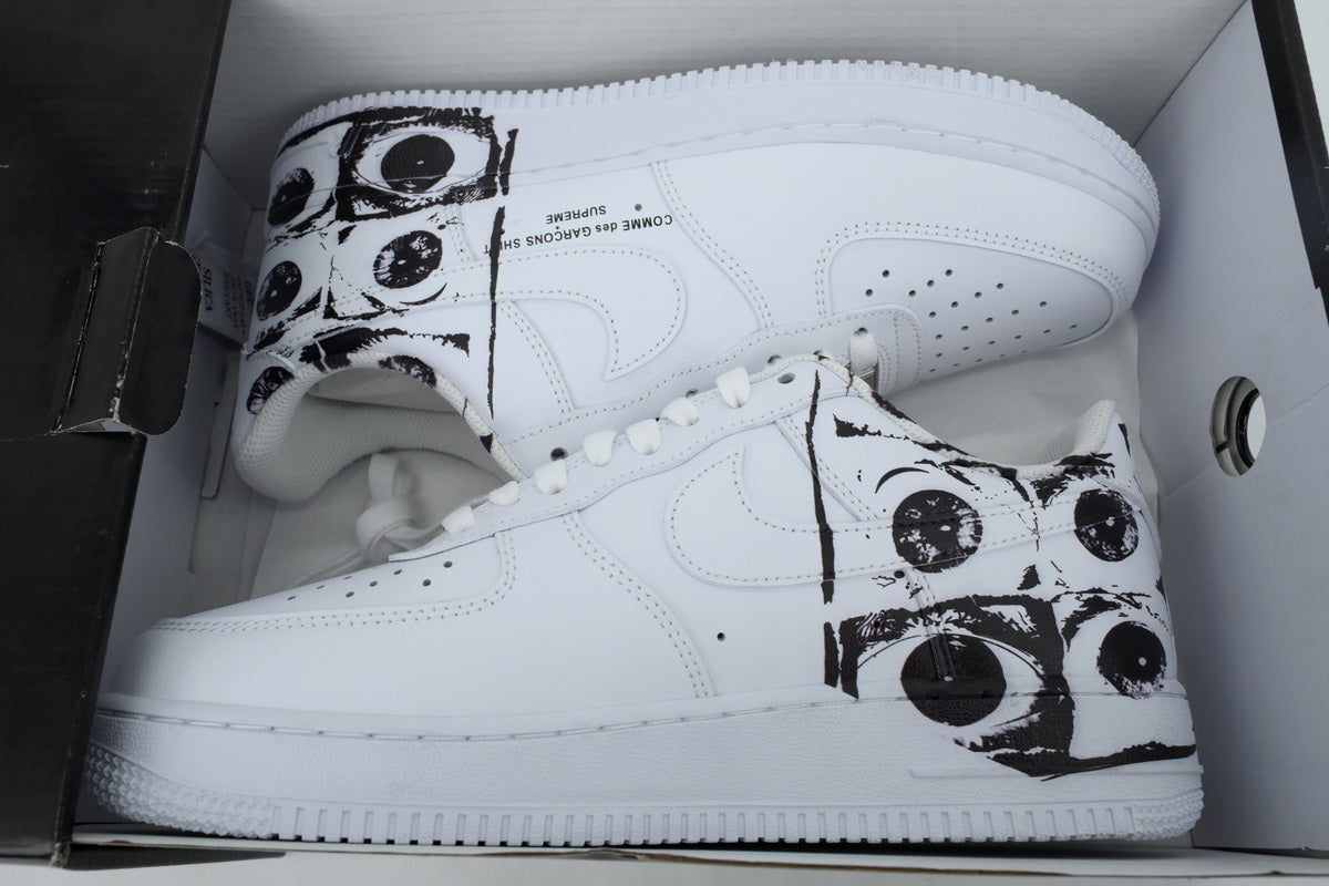 Nike Air Force 1 Low Supreme x Comme des Garçons SHIRT "Eyes" White
