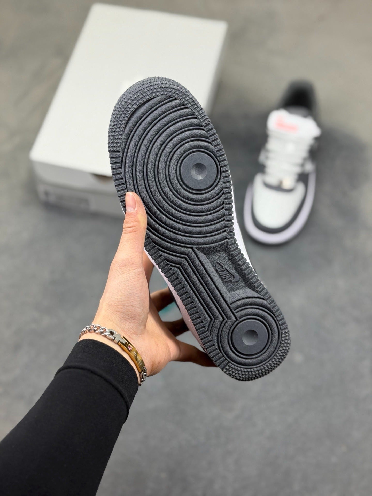 Nike Air Force 1 '07 "Dark Grey & White"