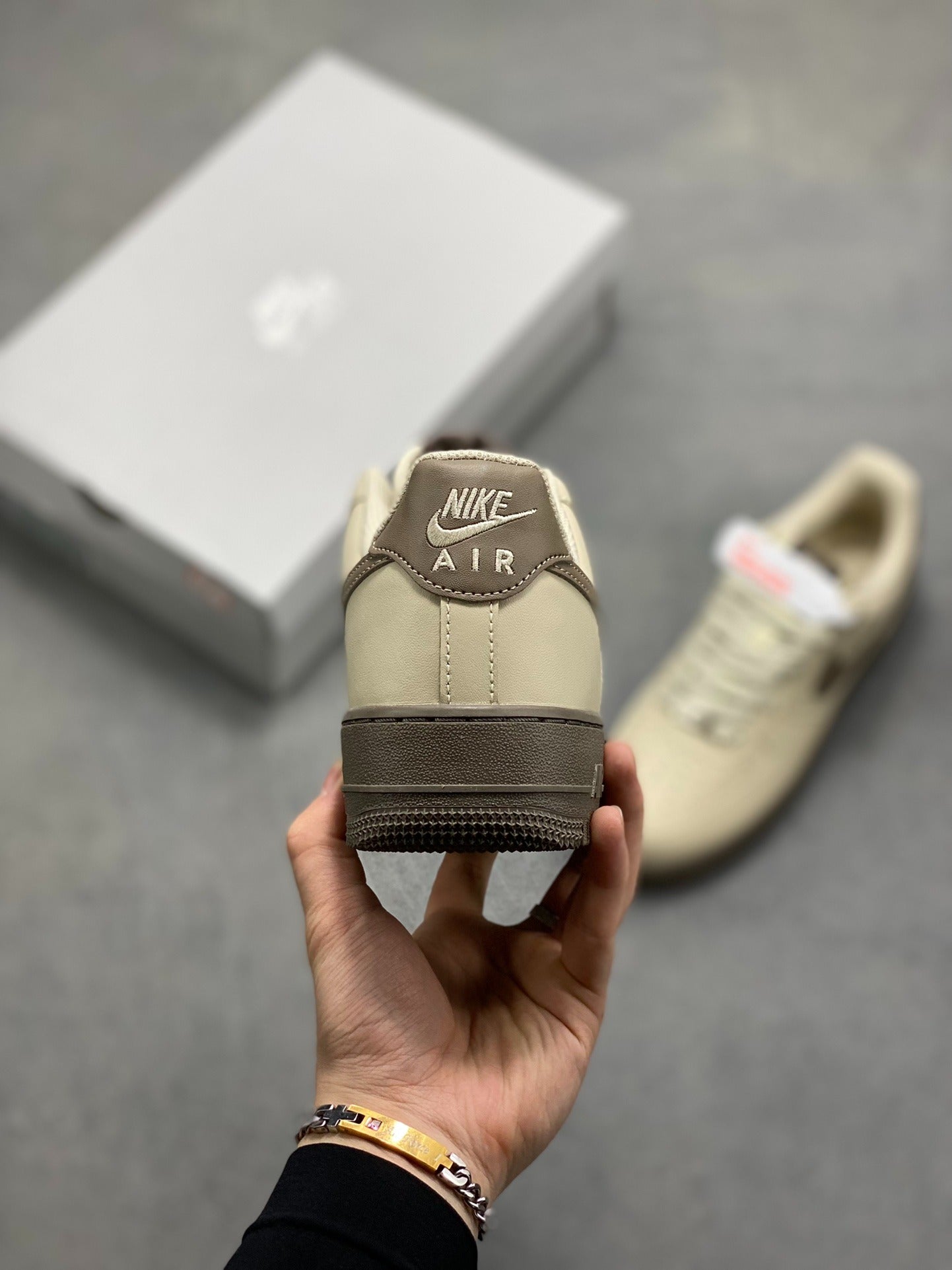 Nike Air Force 1 '07 Low "Beige & Dark Chocolate"