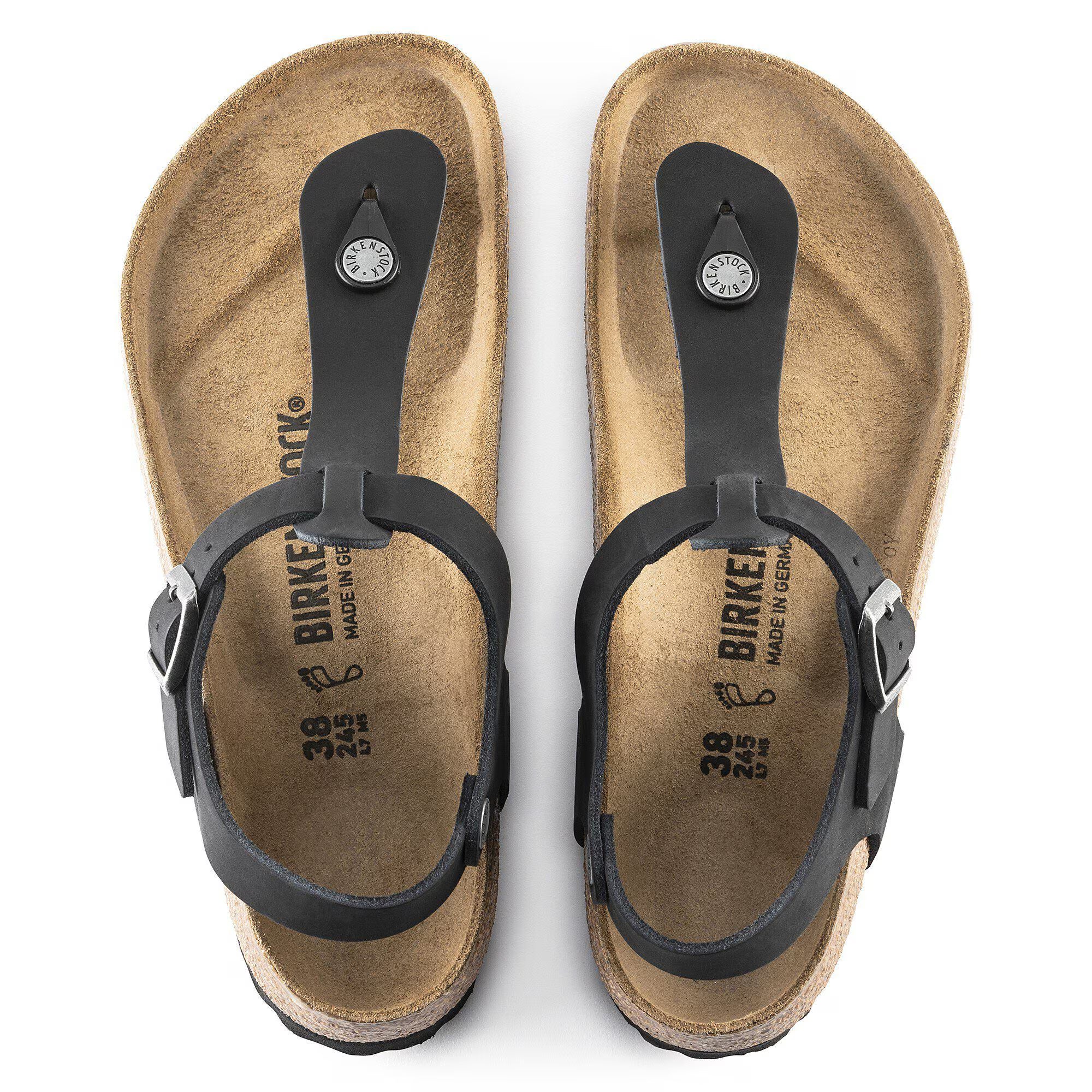 Birkenstock Kairo Leather Sandals - Black