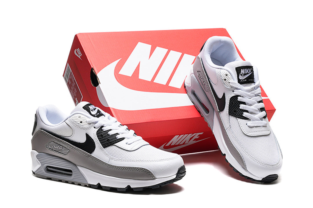 Nike Air Max 90 Essential "White/Black-Wolf Grey"