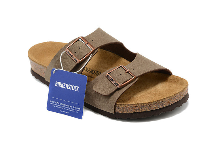Birkenstock Arizona Birkibuc Sandals - Mocha