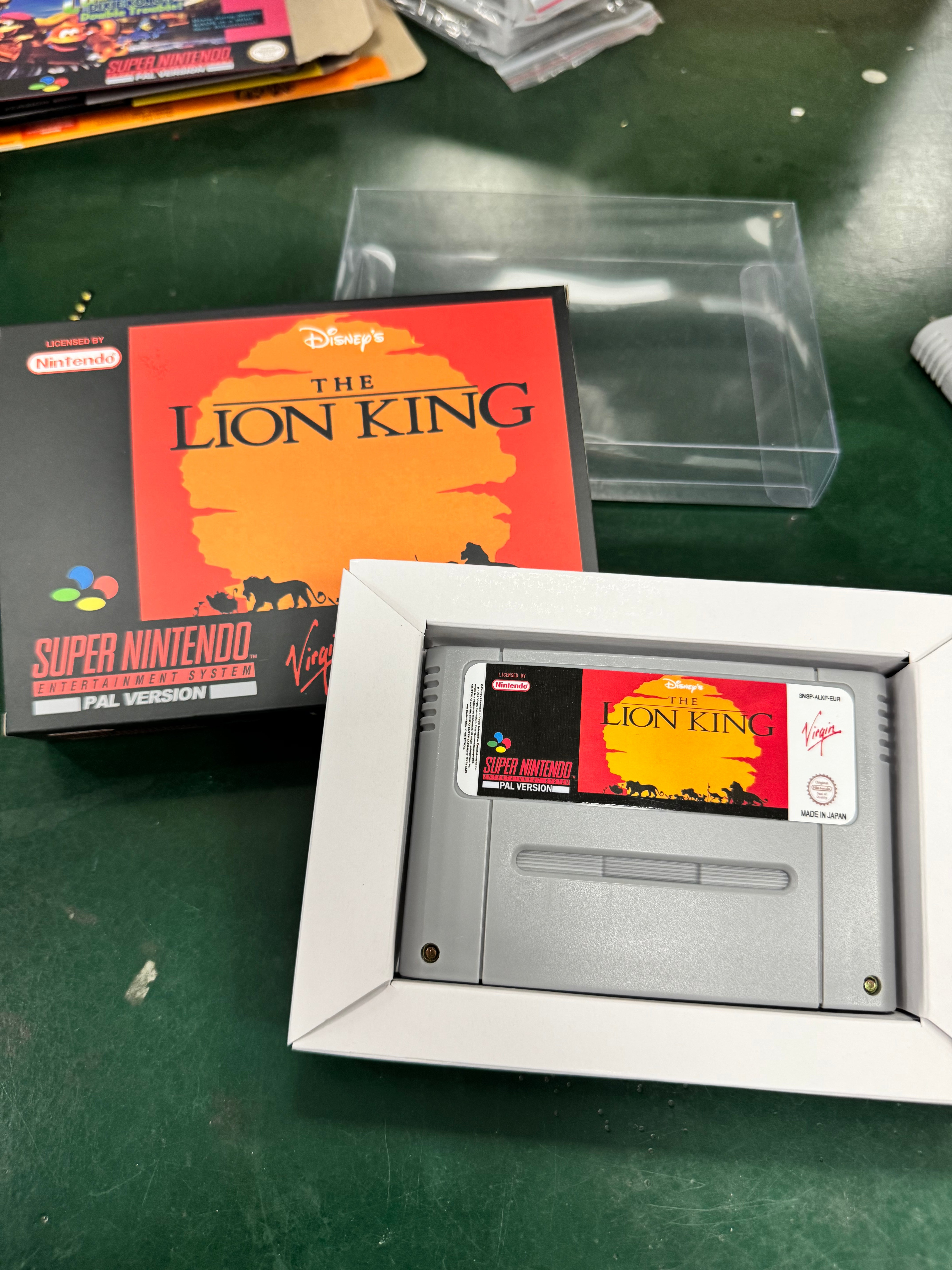 The Lion King SNES Super Nintendo PAL EUR Video Game Cartridge with Box