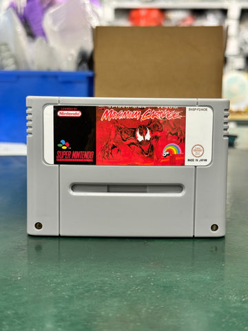 Spider-Man Venom  Maximum Carnage SNES Super Nintendo PAL EUR Video Game Cartridge |Cart Only|