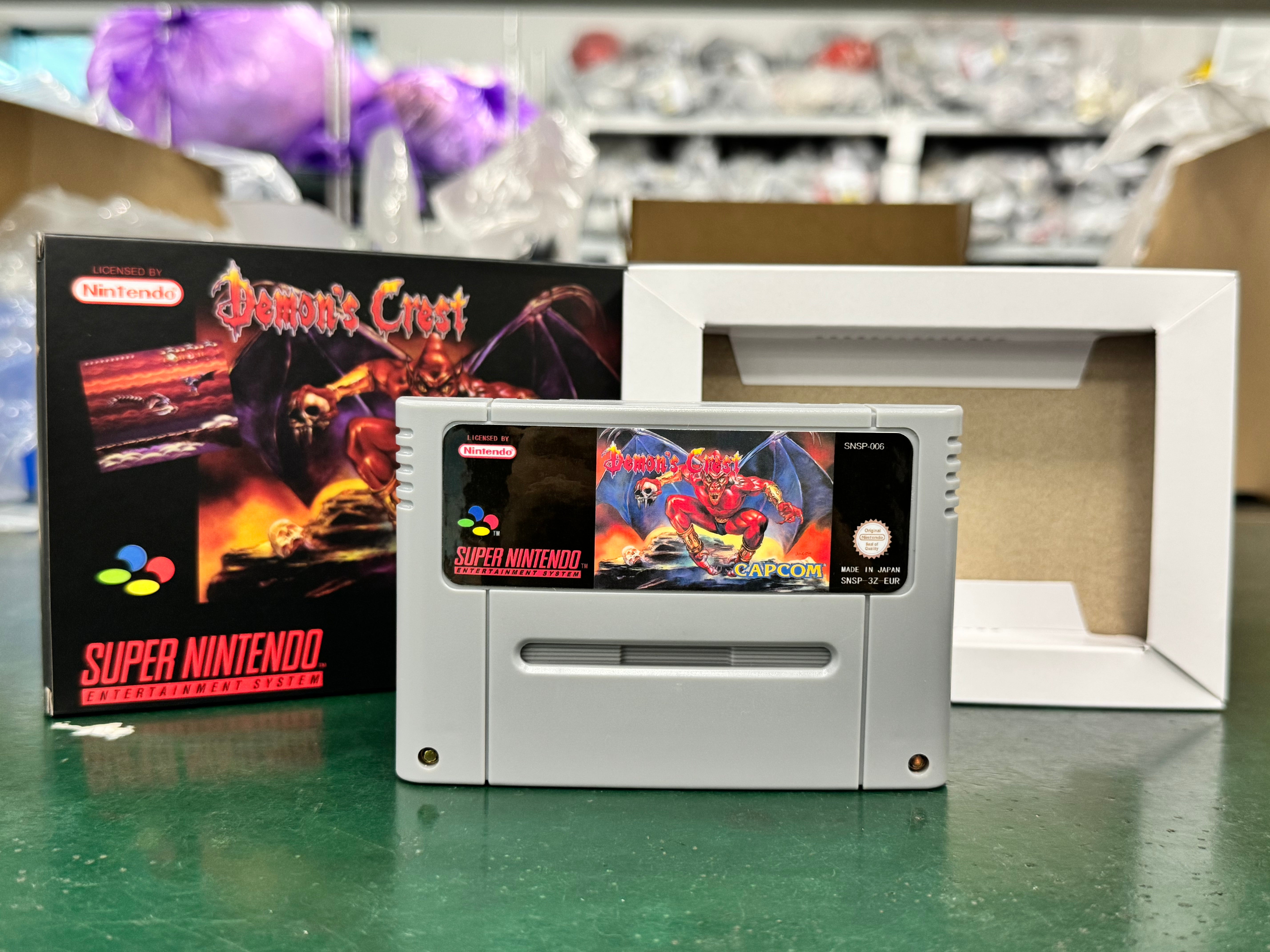 Demon's Crest Super Nintendo SNES PAL EUR Game Cartridge with Box
