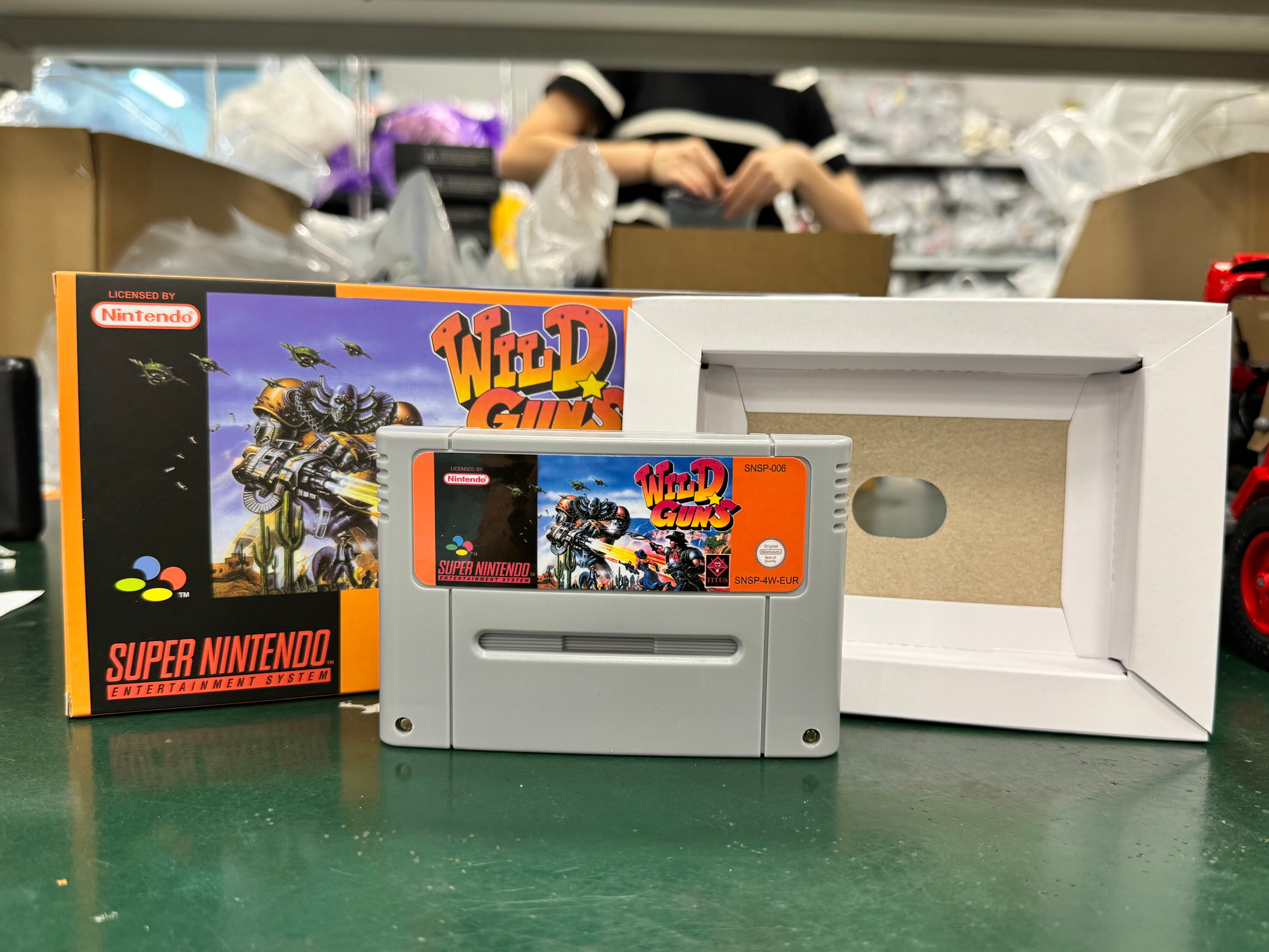 Wild Guns SNES Super Nintendo PAL EUR Video Game Cartridge with Box