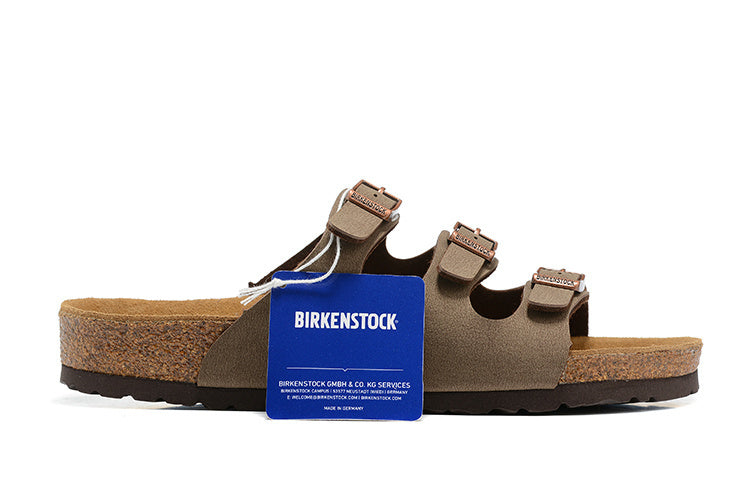 Birkenstock Florida Birkibuc Sandals - Mocha