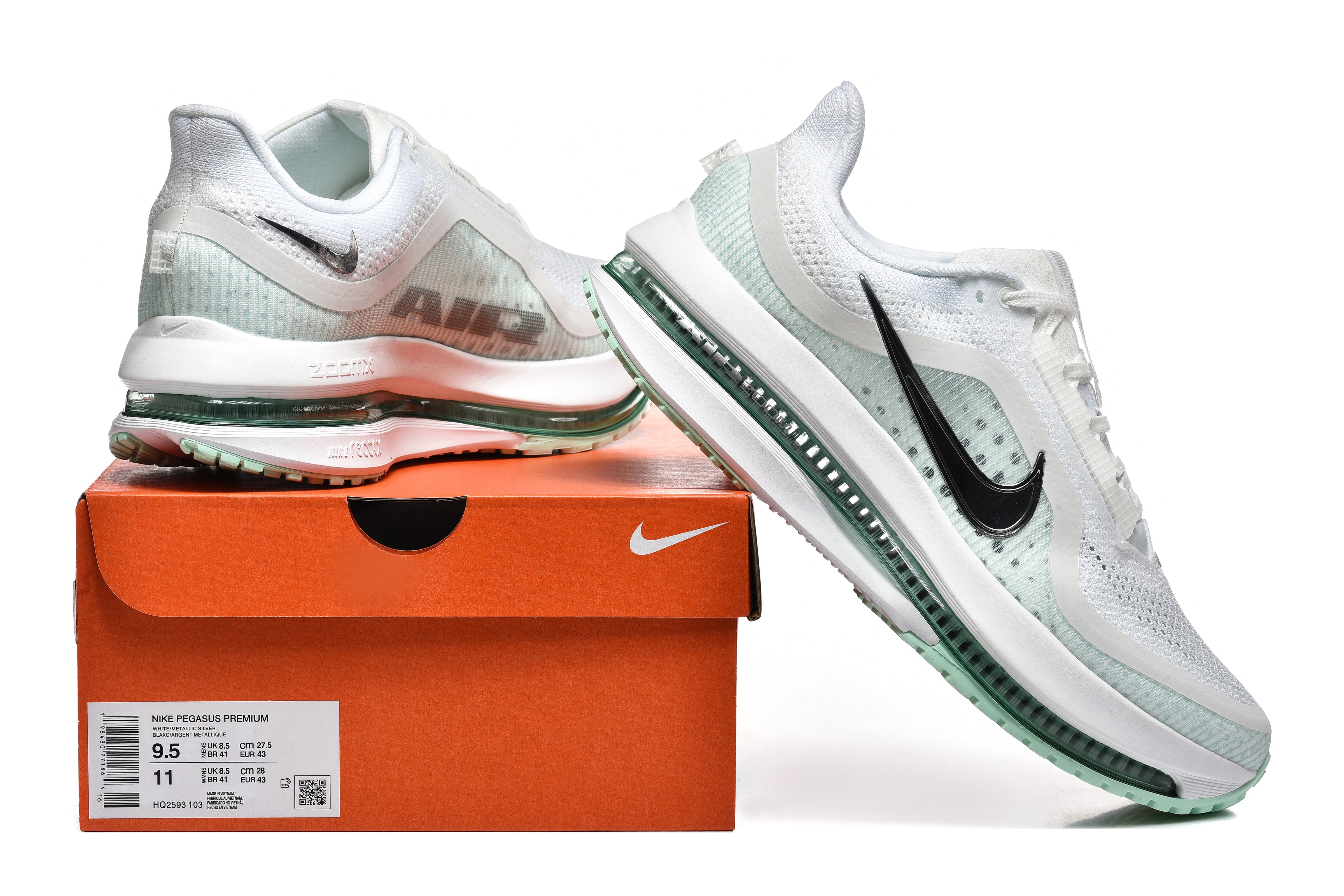 Nike Pegasus Premium Shoes White Mint Foam