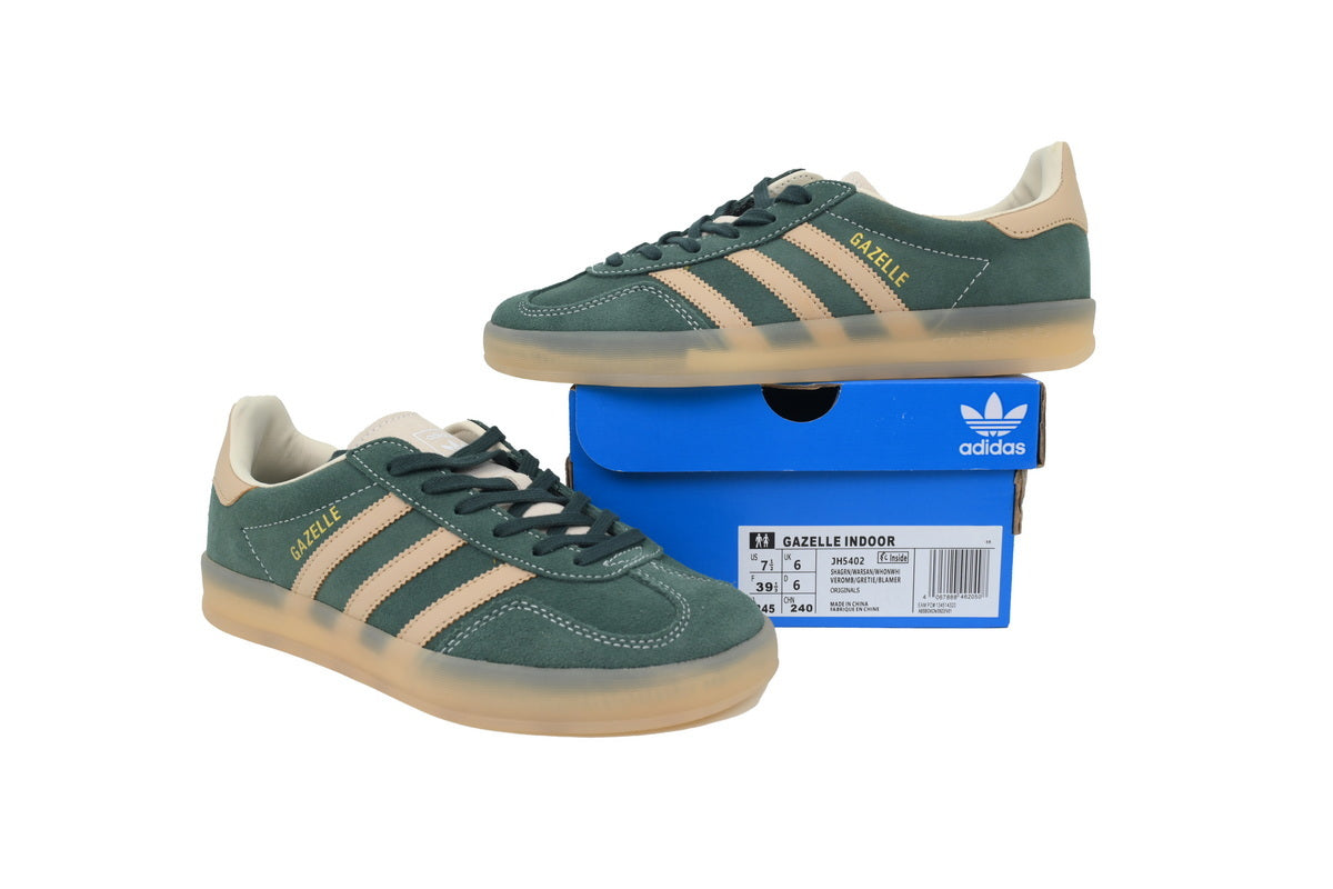 adidas Gazelle Indoor Shadow Green Warm Sandstone