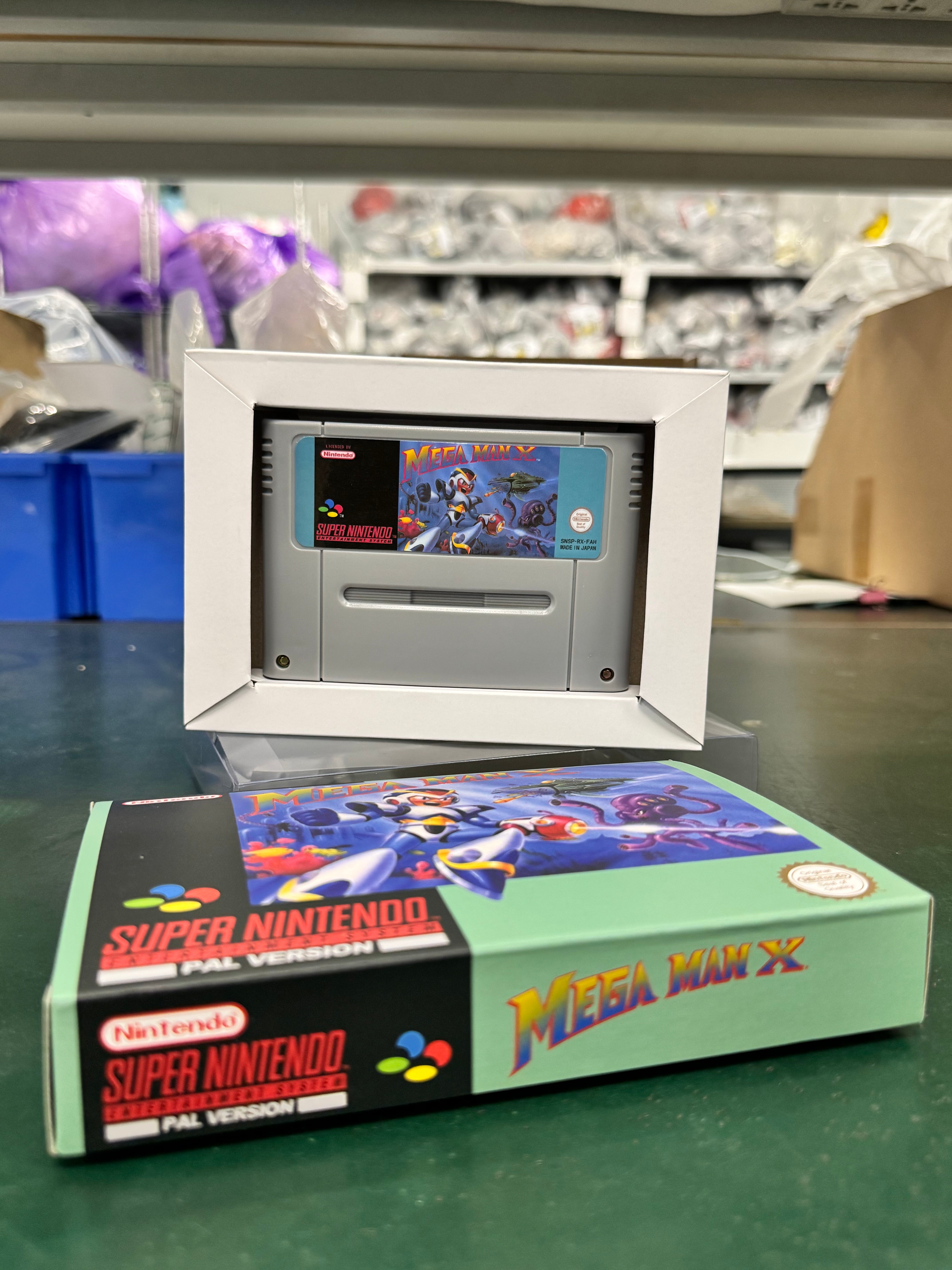 Mega Man X SNES Super Nintendo PAL EUR Game Cartridge with Box