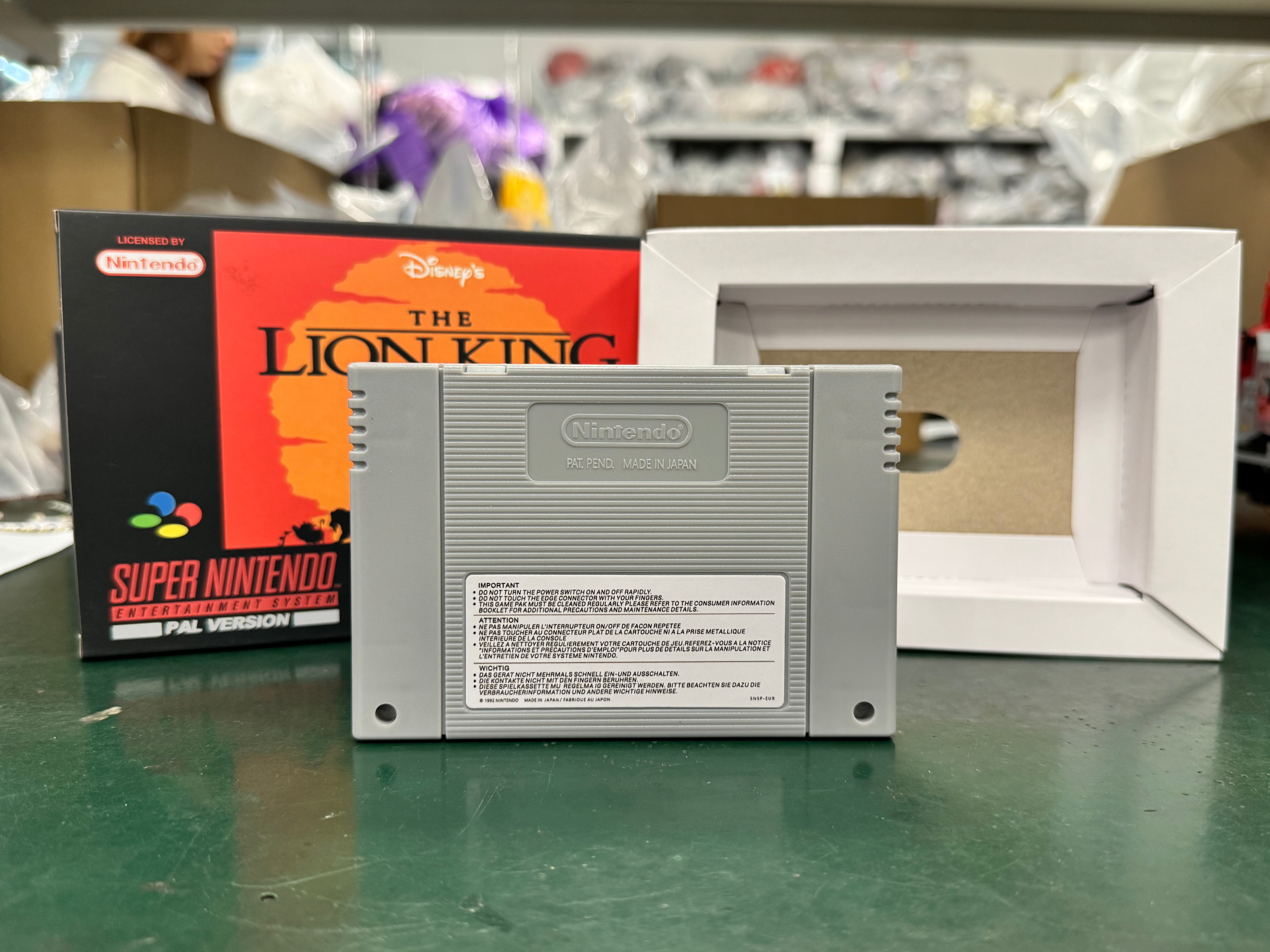 The Lion King SNES Super Nintendo PAL EUR Video Game Cartridge with Box