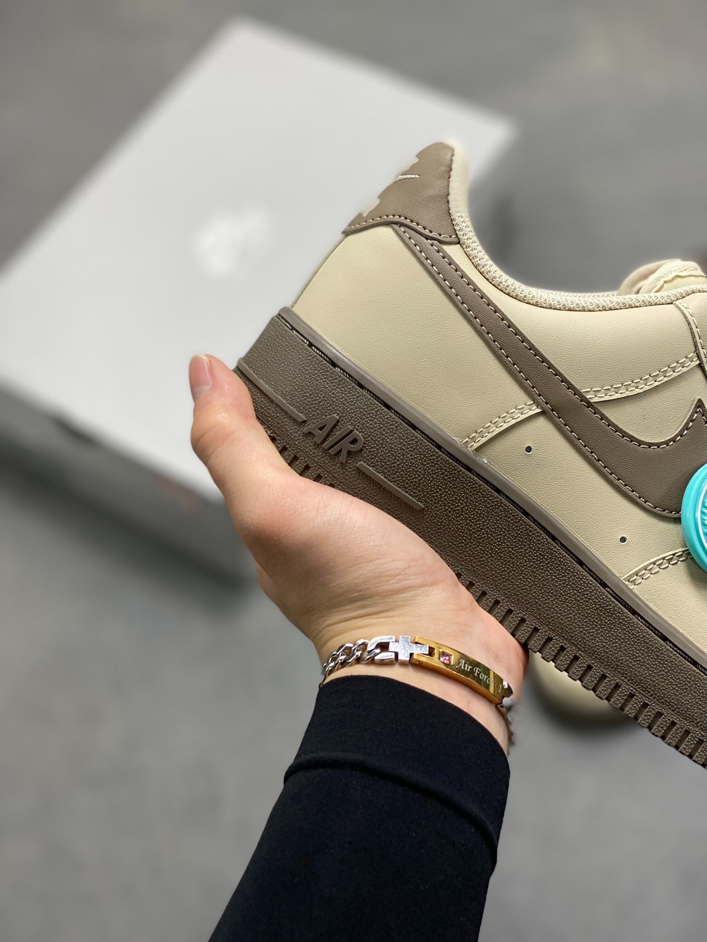 Nike Air Force 1 '07 Low "Beige & Dark Chocolate"