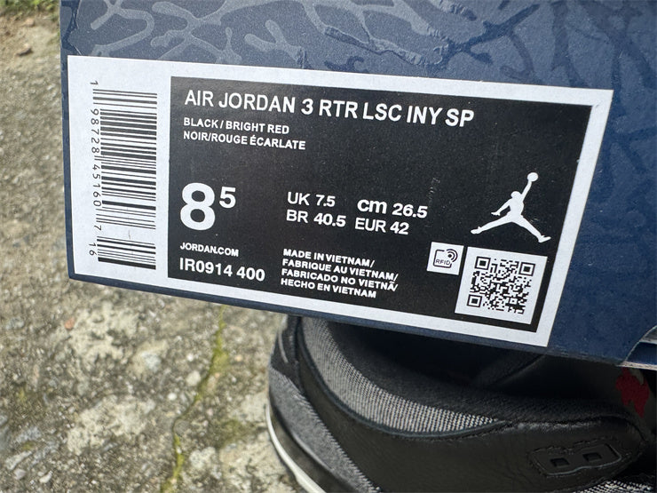 Levi's x Air Jordan 3 Retro SP "Black Denim