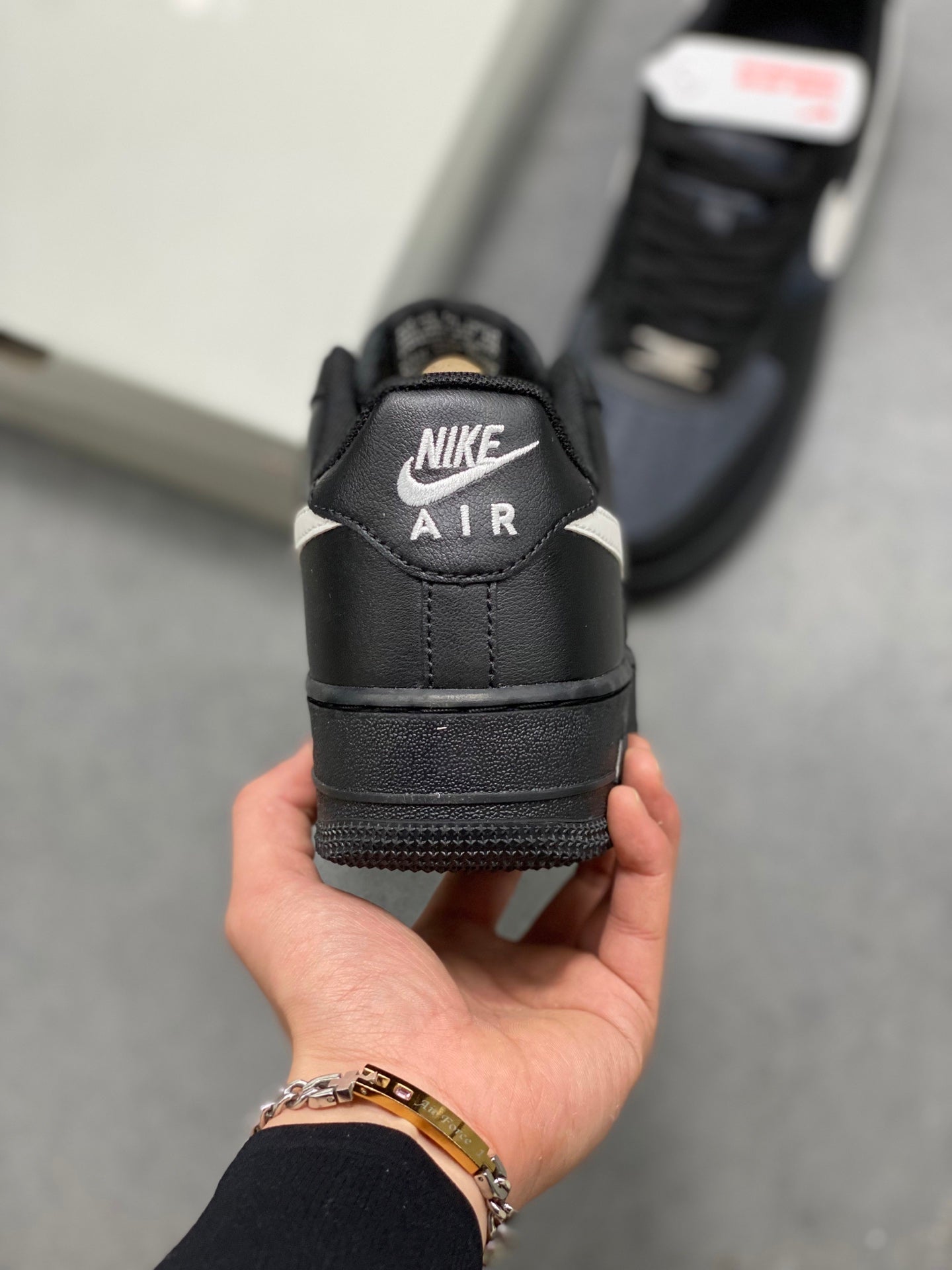 Nike Air Force 1 '07 Low "Black Denim & Leather"