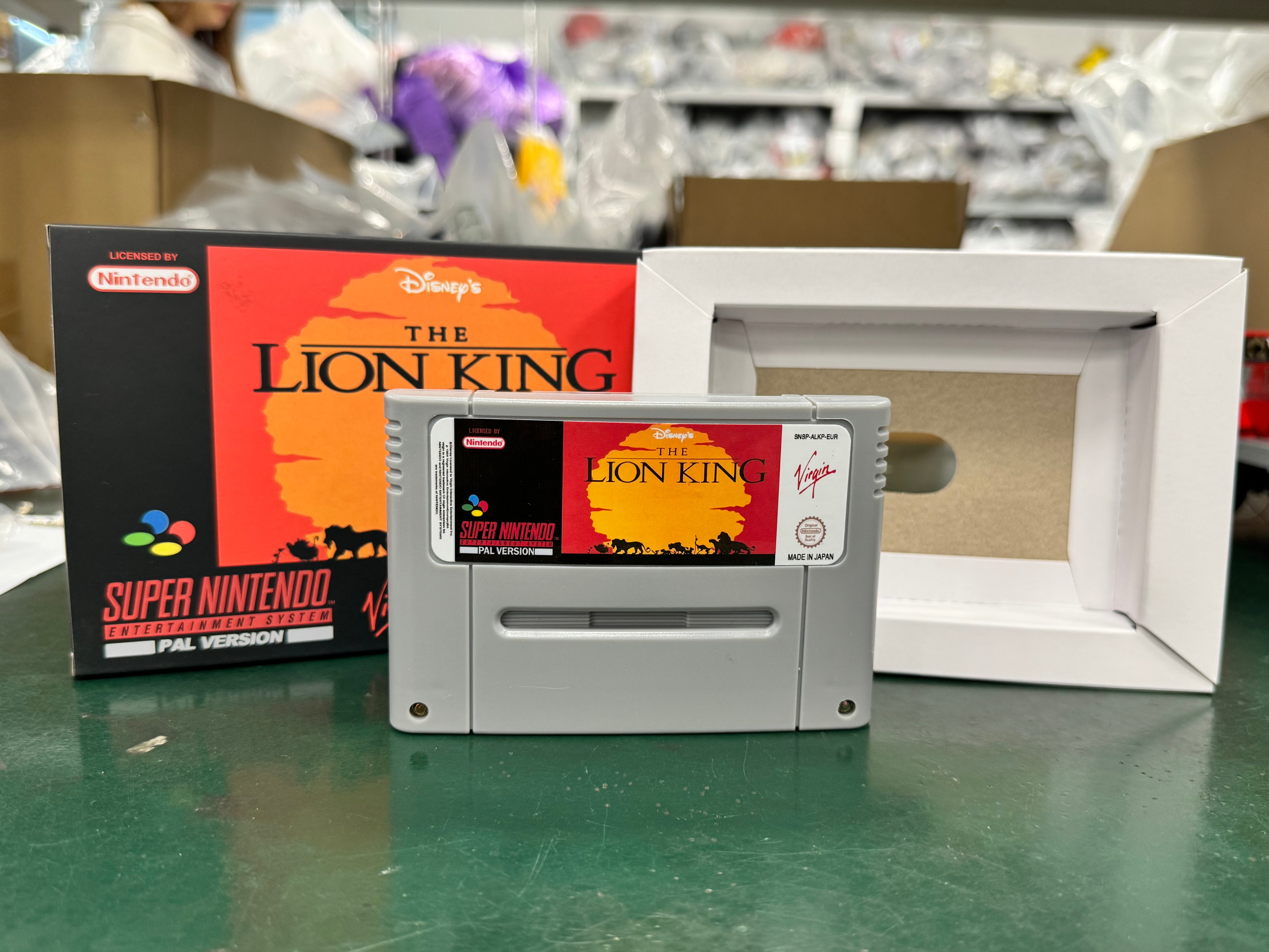 The Lion King SNES Super Nintendo PAL EUR Video Game Cartridge with Box