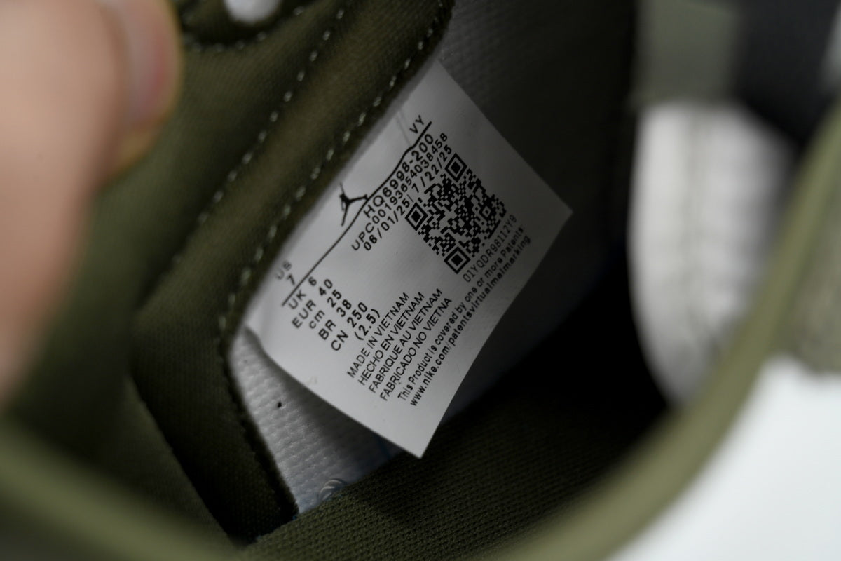 Air Jordan 1 Retro Low OG "Medium Olive" Sneakers