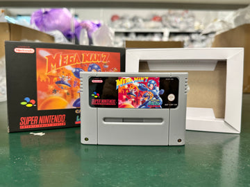 Mega Man 7 SNES PAL EUR game cartridge console video game with Box