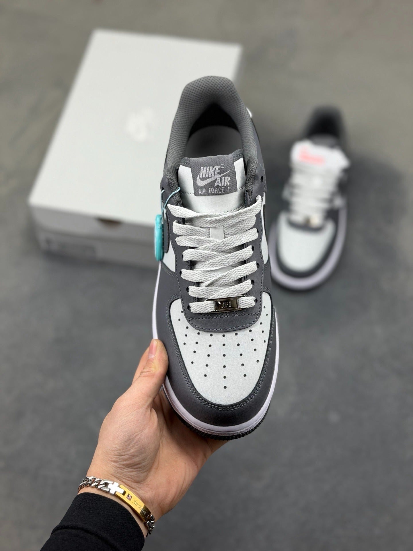 Nike Air Force 1 '07 "Dark Grey & White"
