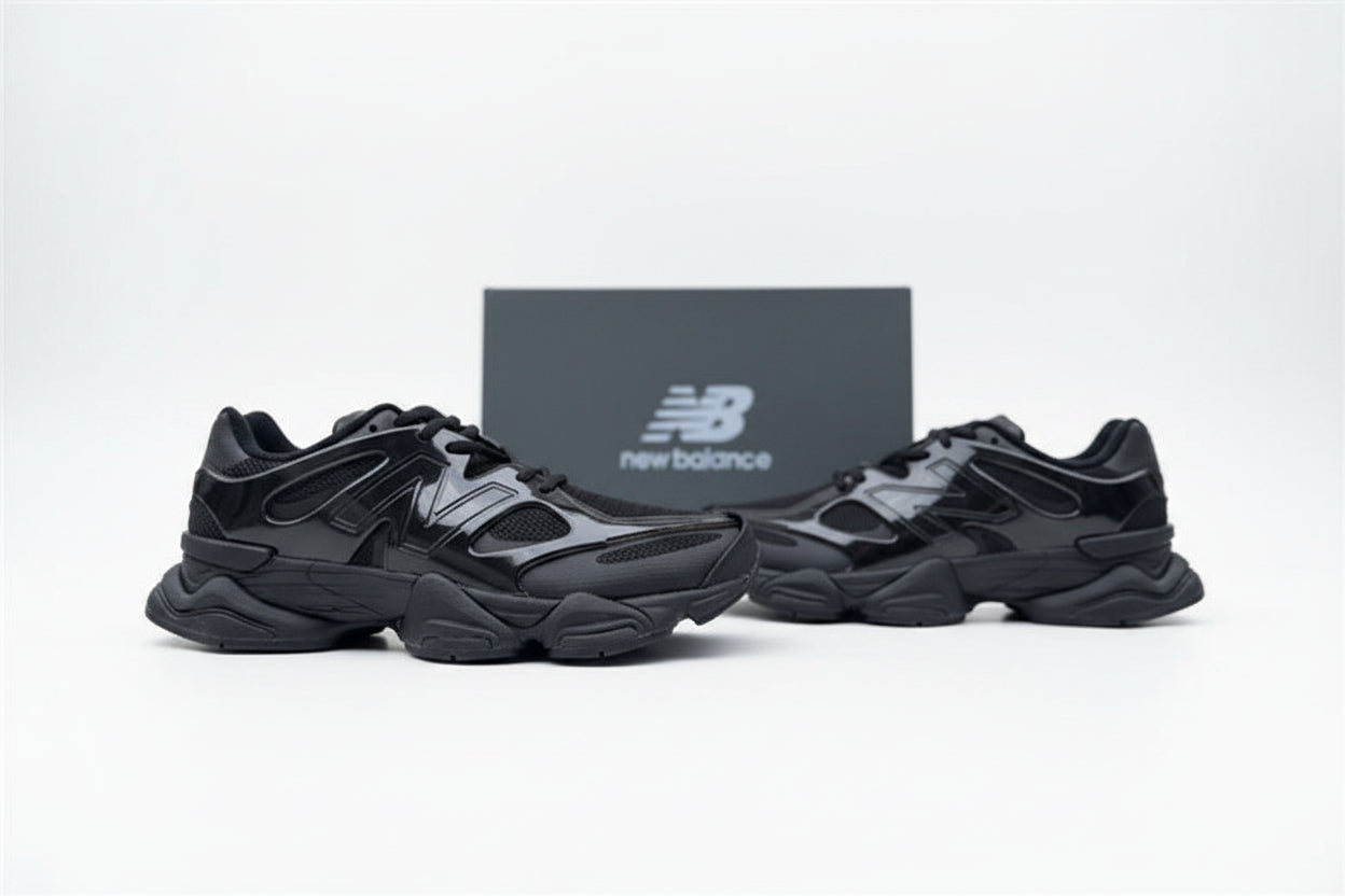 New Balance 9060 "Triple Black Patent"
