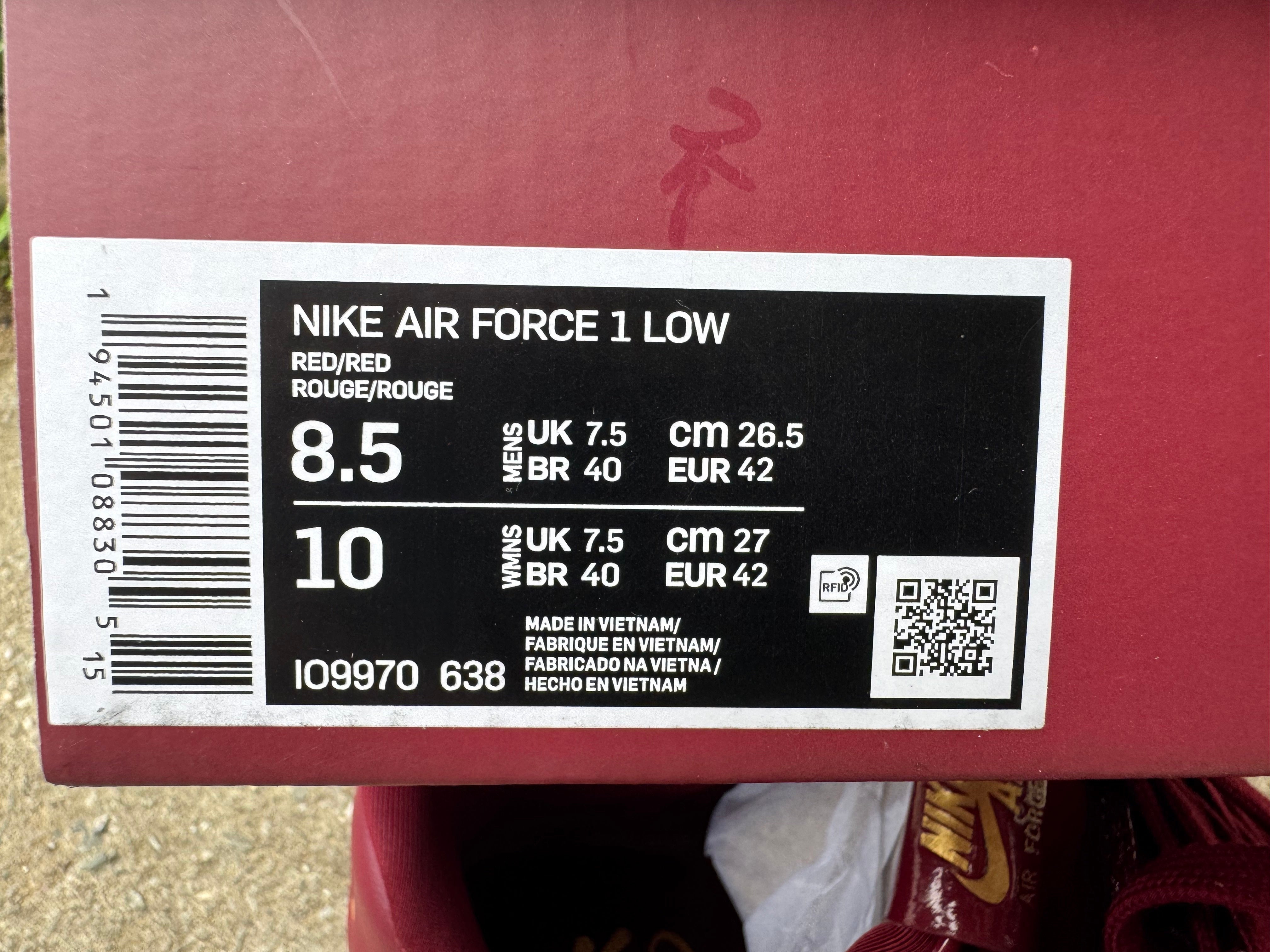 Central Cee x Syna World x Nike Air Force 1 Low "Dark Beetroot"