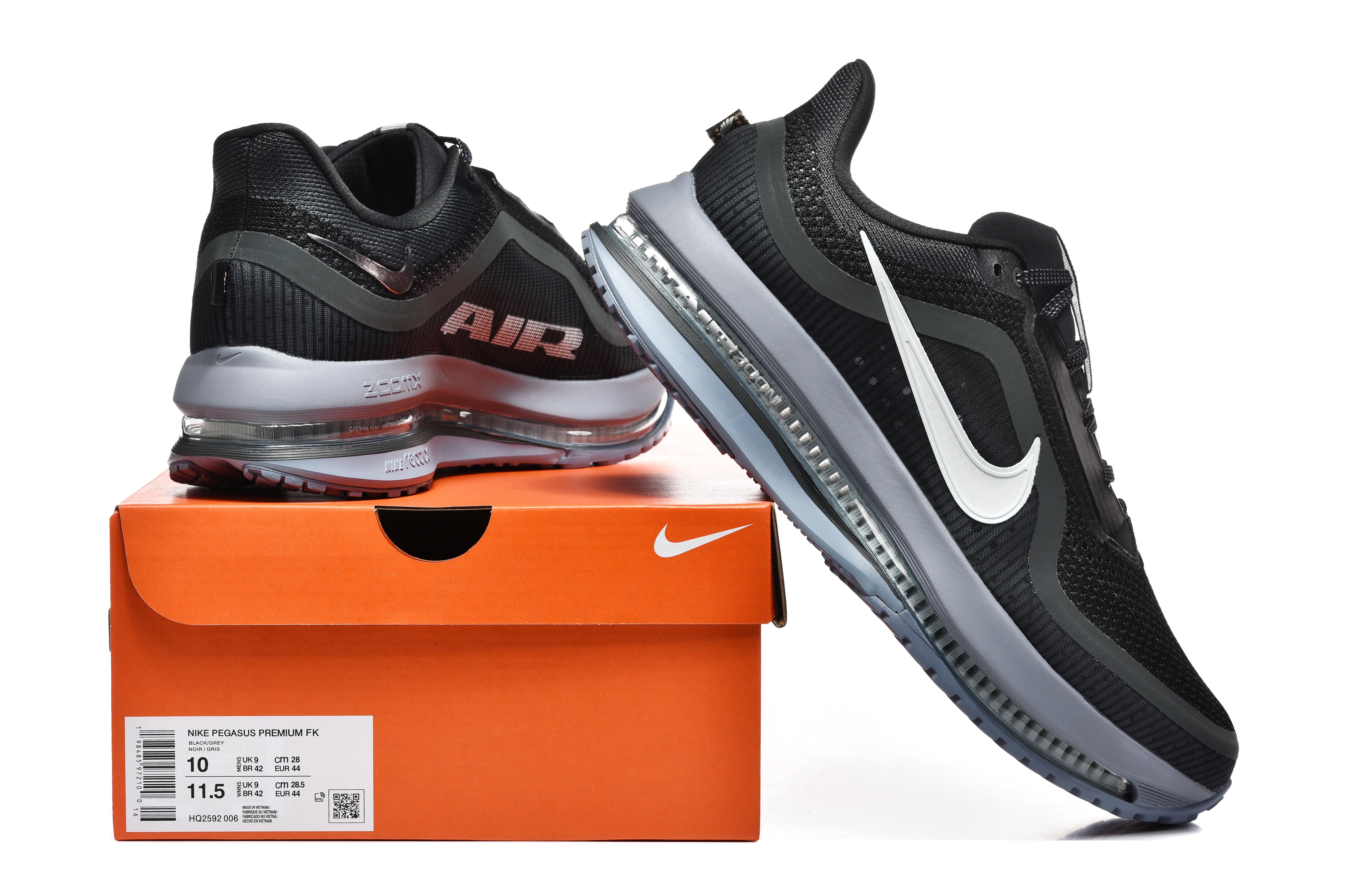 Nike Pegasus Premium Shoes Black Metallic