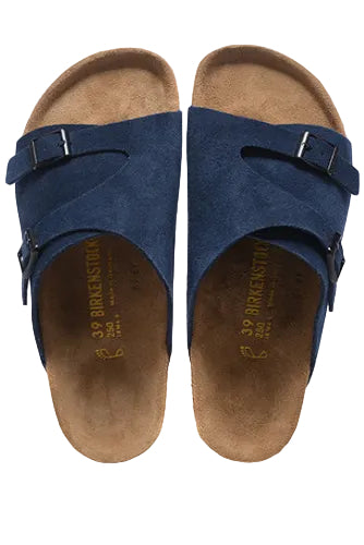 Birkenstock Zurich Suede Leather Sandals - Ultra Blue