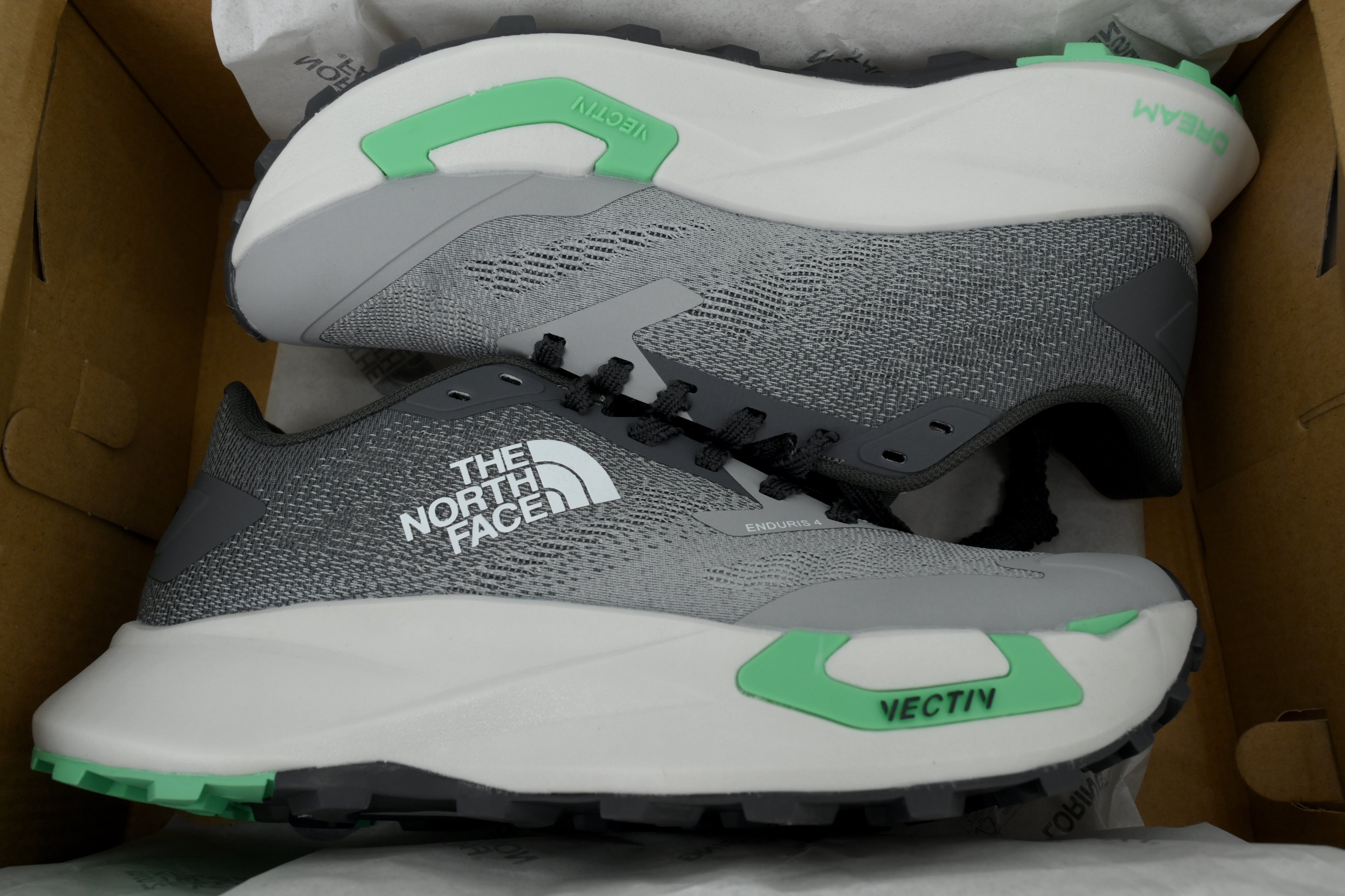 The North Face Men's VECTIV Enduris 4 "Asphalt Grey/Green"