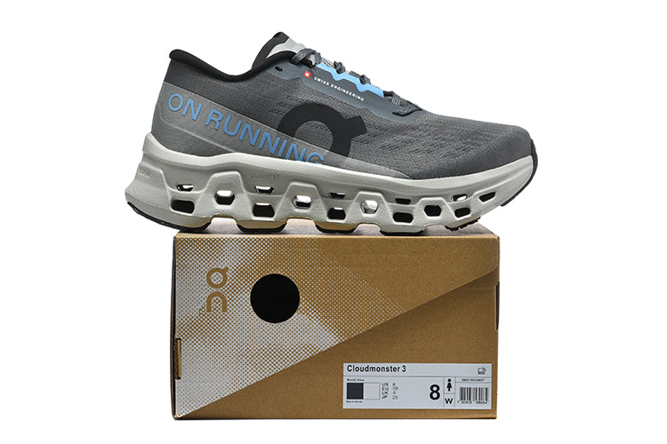 On Running Cloudmonster 3 Men's Shoes Rock Silver