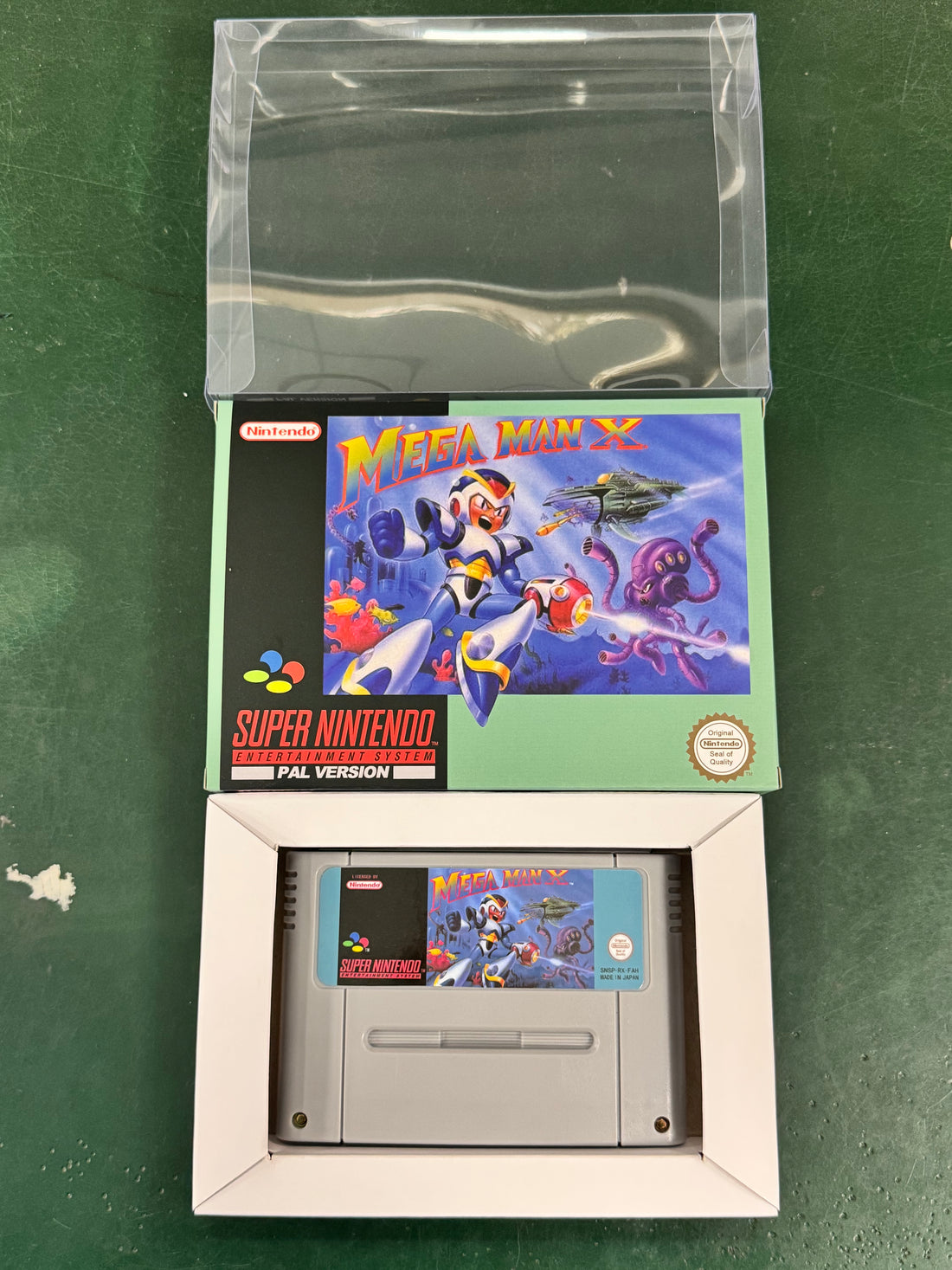 Mega Man X SNES Super Nintendo PAL EUR Game Cartridge with Box