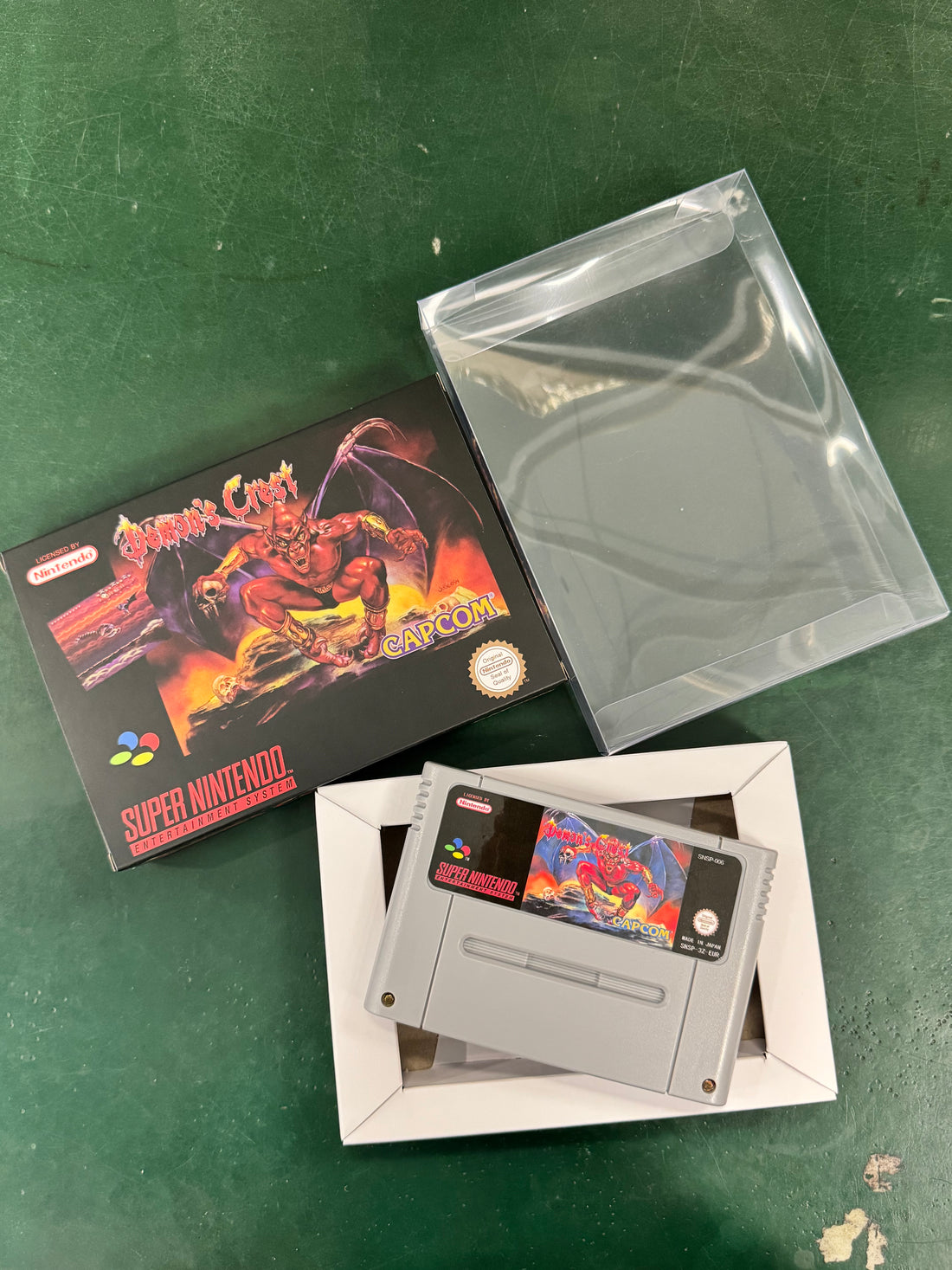 Demon's Crest Super Nintendo SNES PAL EUR Game Cartridge with Box