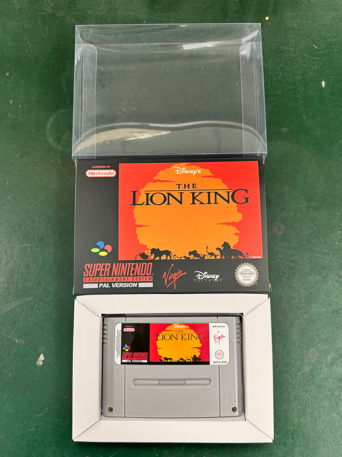 The Lion King SNES Super Nintendo PAL EUR Video Game Cartridge with Box