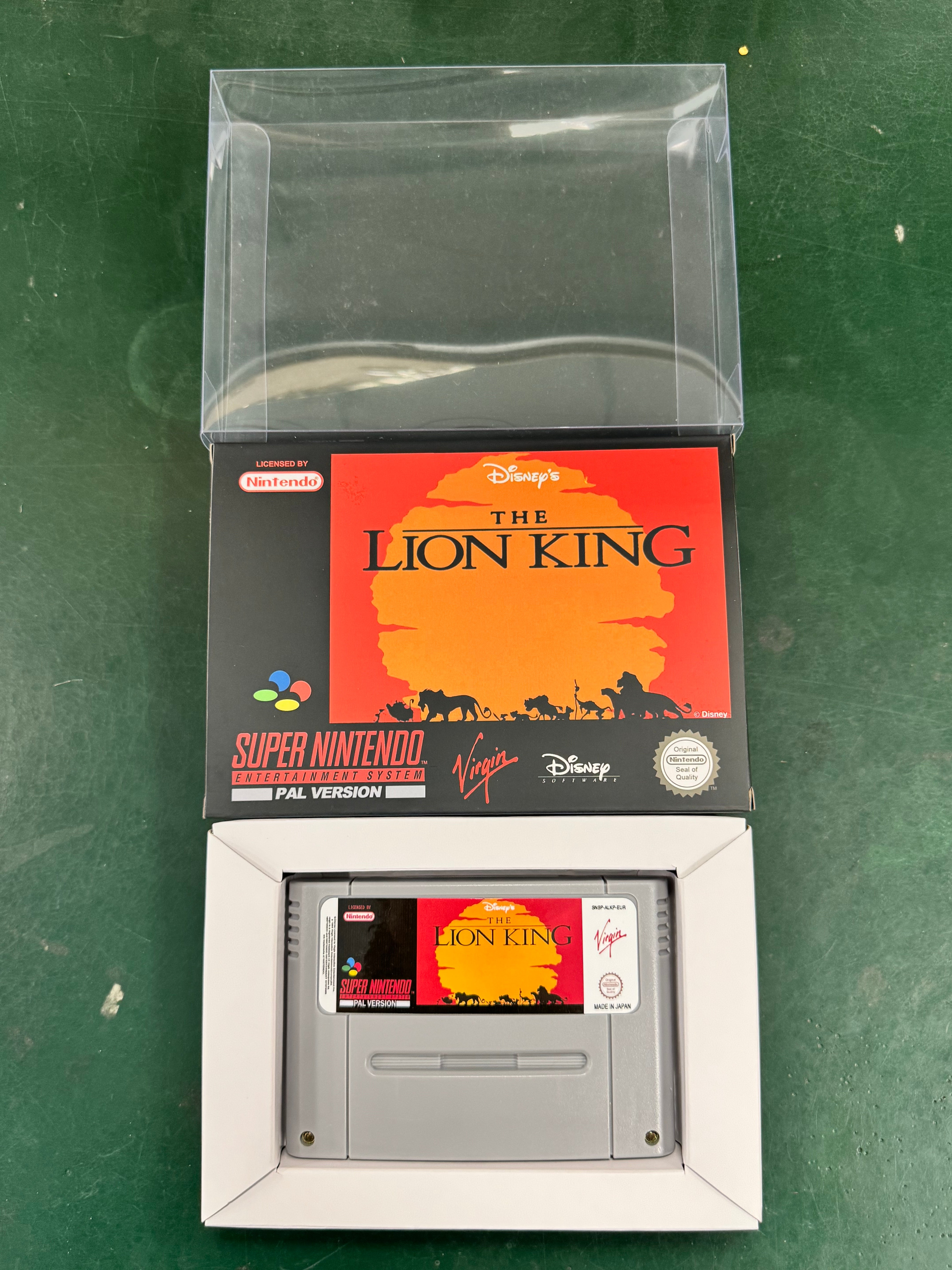 The Lion King SNES Super Nintendo PAL EUR Video Game Cartridge with Box