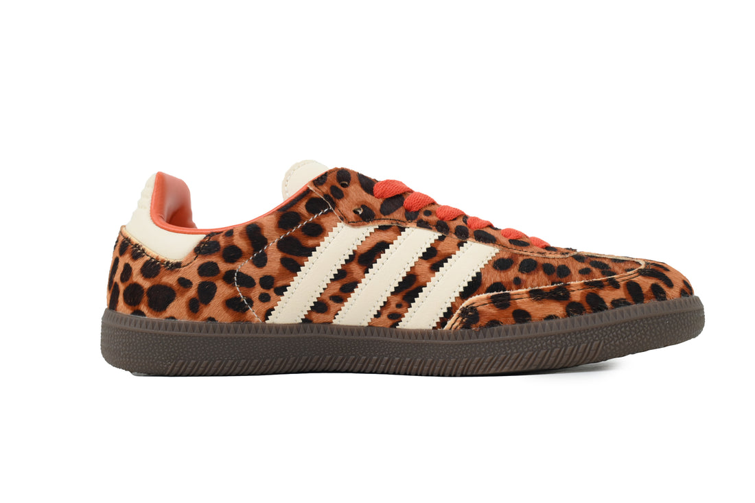 adidas Samba OG Rouge Léopard Prélavé Femme