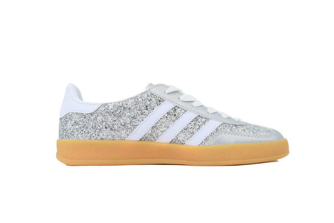 Adidas Gazelle Indoor Snowfall Shine Custom Glitter Shoes