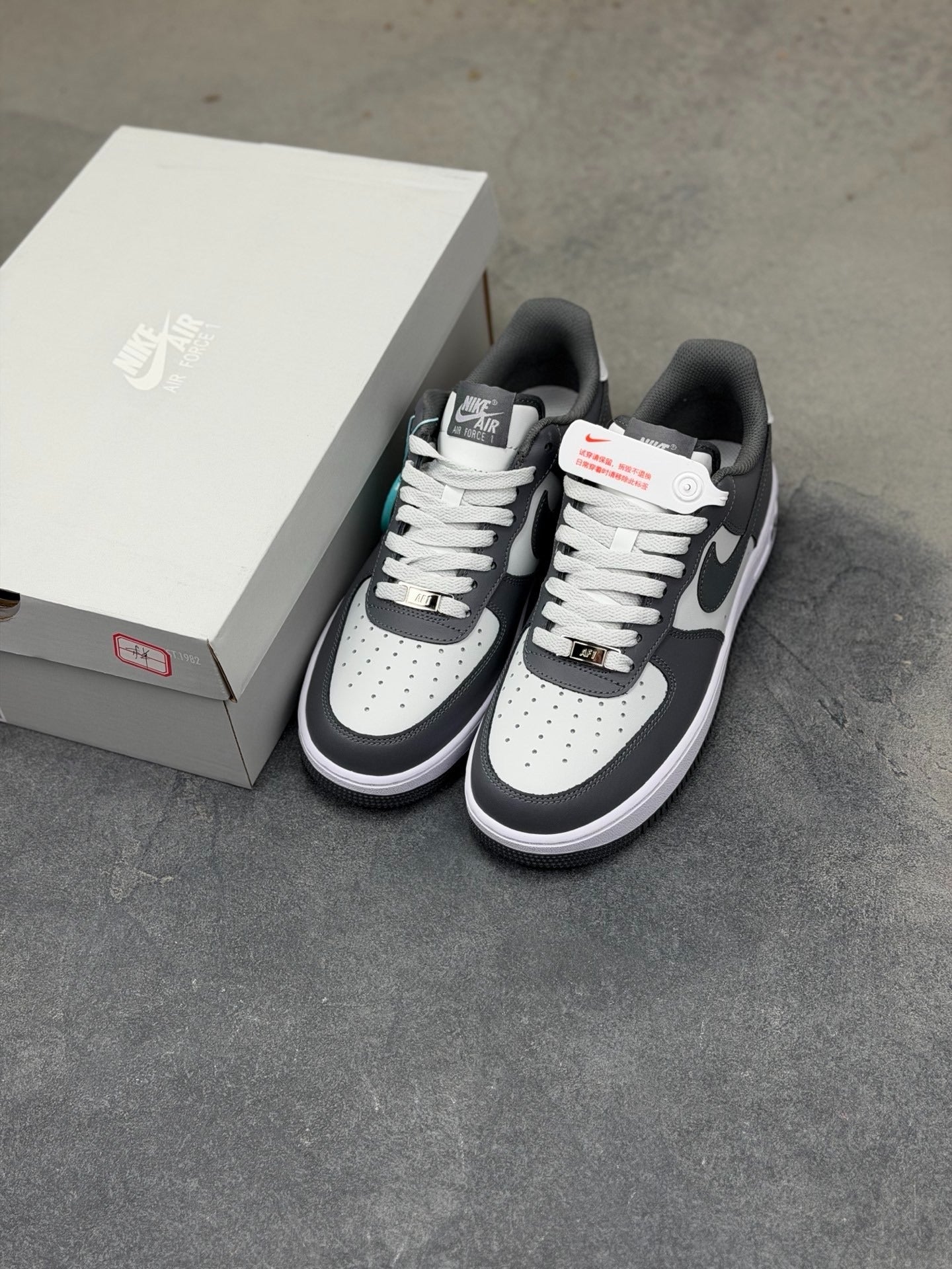 Nike Air Force 1 '07 "Dark Grey & White"