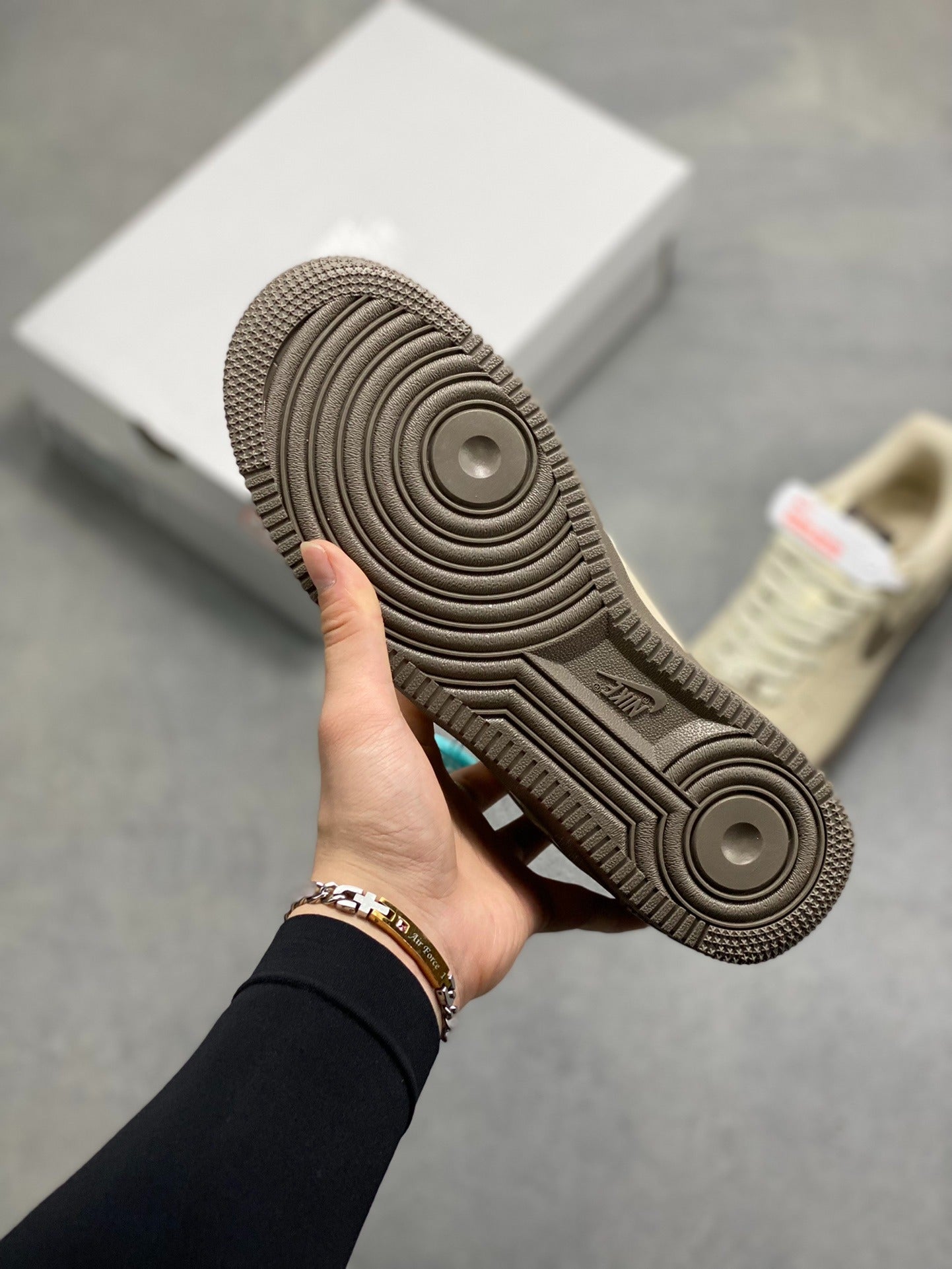 Nike Air Force 1 '07 Low "Beige & Dark Chocolate"