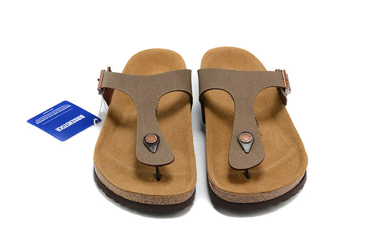 Birkenstock Gizeh Birkibuc Sandals - Mocha