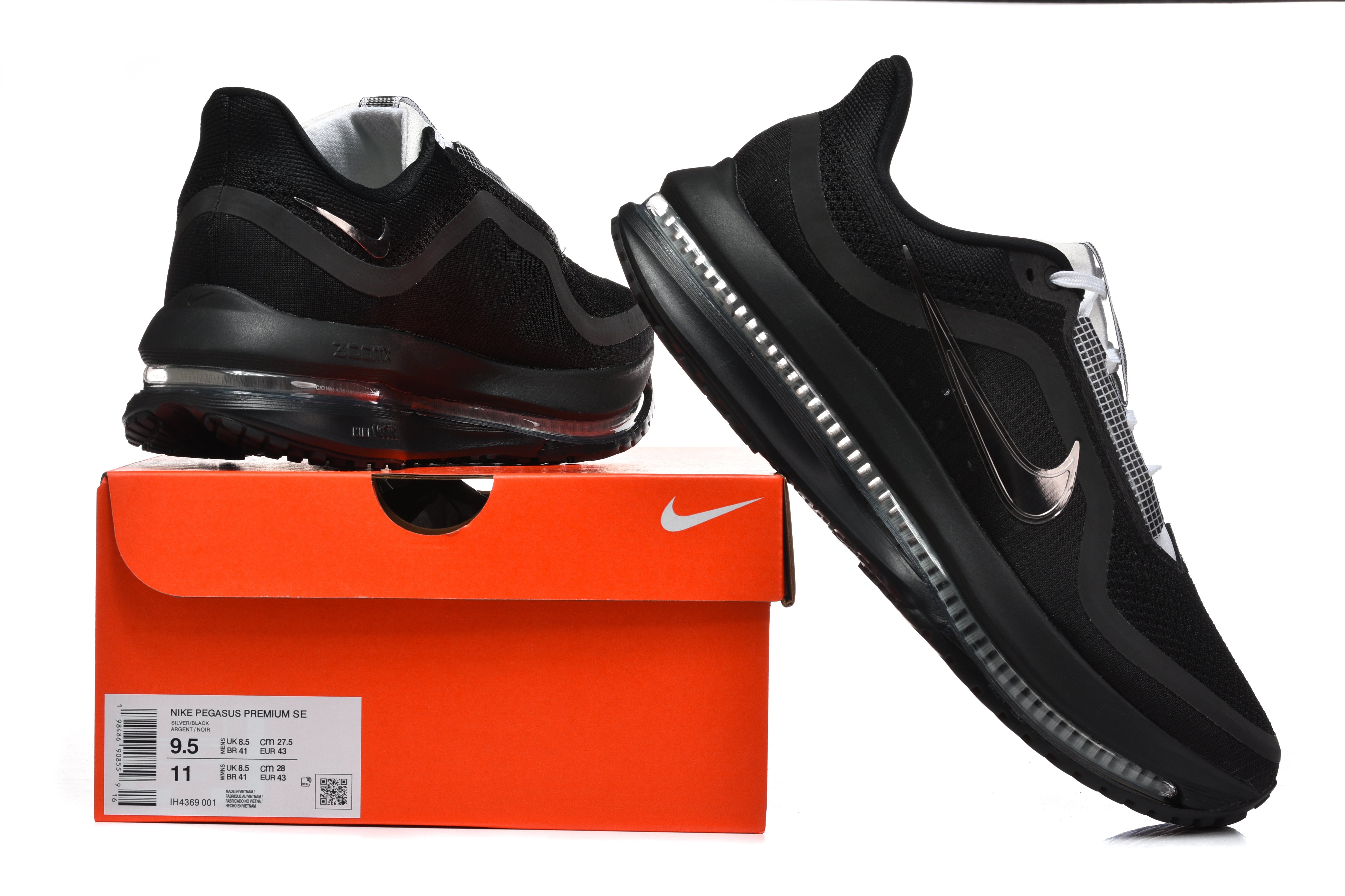 Nike Air Zoom Pegasus Premium SP Black Metallic Silver