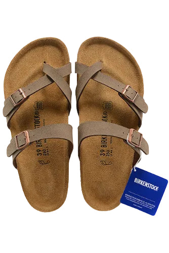 Birkenstock Mayari Birkibuc Sandals - Mocha