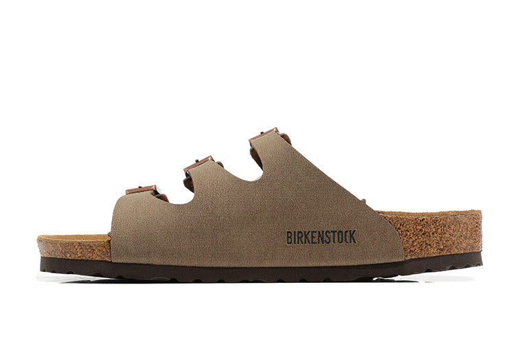 Birkenstock Florida Birkibuc Sandals - Mocha