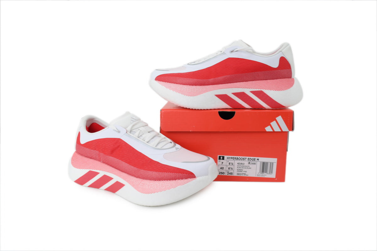 adidas Hyperboost Edge "Cloud White / Pure Ruby"