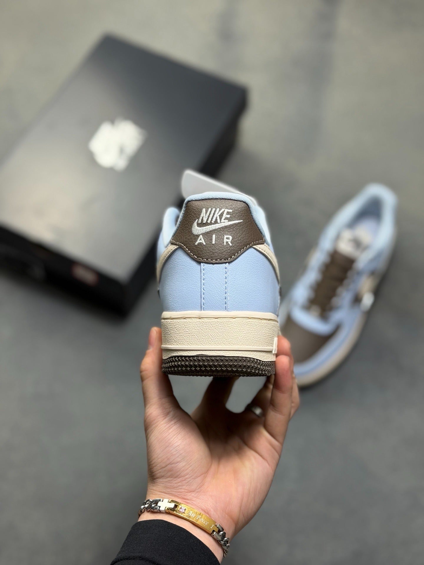 Nike Air Force 1 '07 Low "Baby Blue & Chocolate"