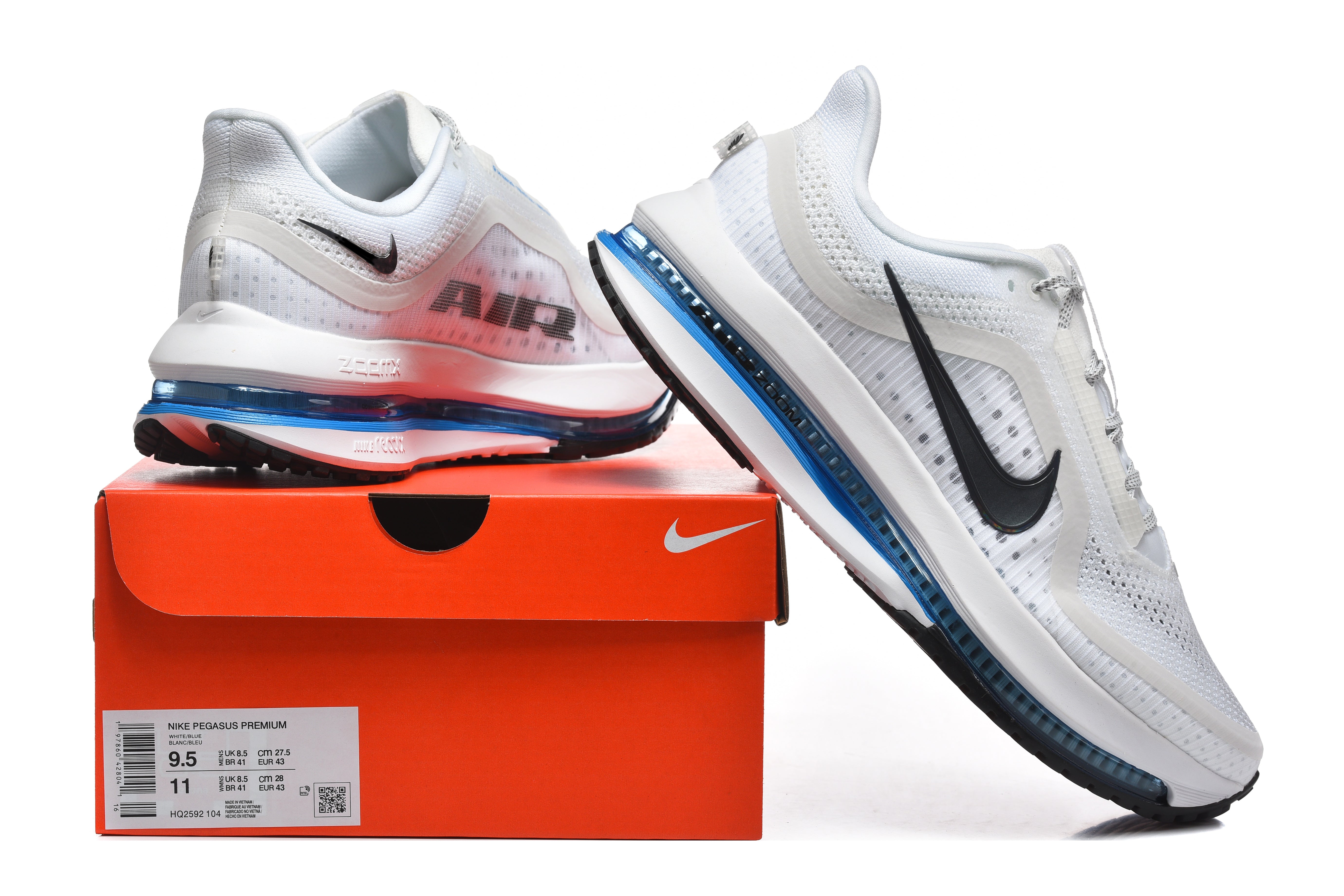 Nike Pegasus Premium Shoes White Photo Blue