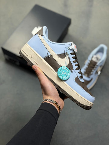 Nike Air Force 1 '07 Low "Baby Blue & Chocolate"