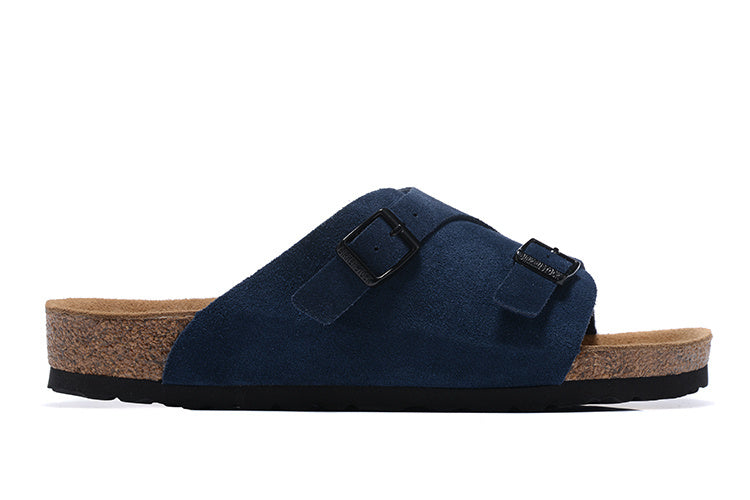 Birkenstock Zurich Suede Leather Sandals - Ultra Blue