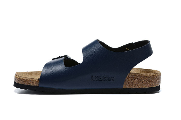 Birkenstock Milano Birko-Flor Sandals - Navy Blue