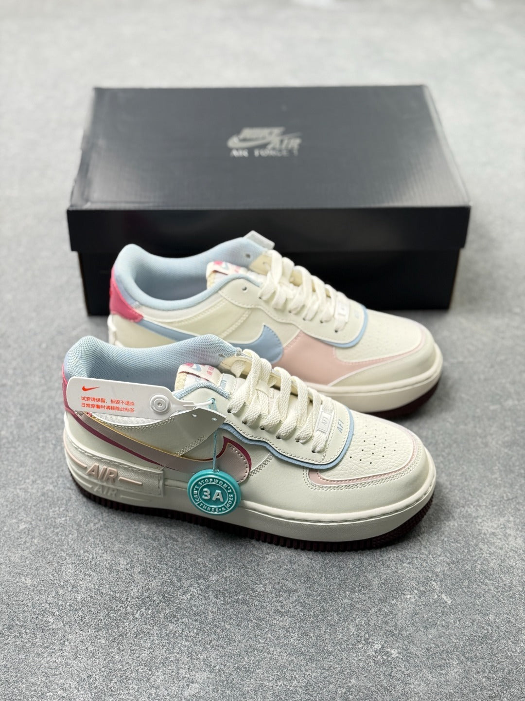 Nike Air Force 1 Shadow "Sail Cream & Dusty Pink"
