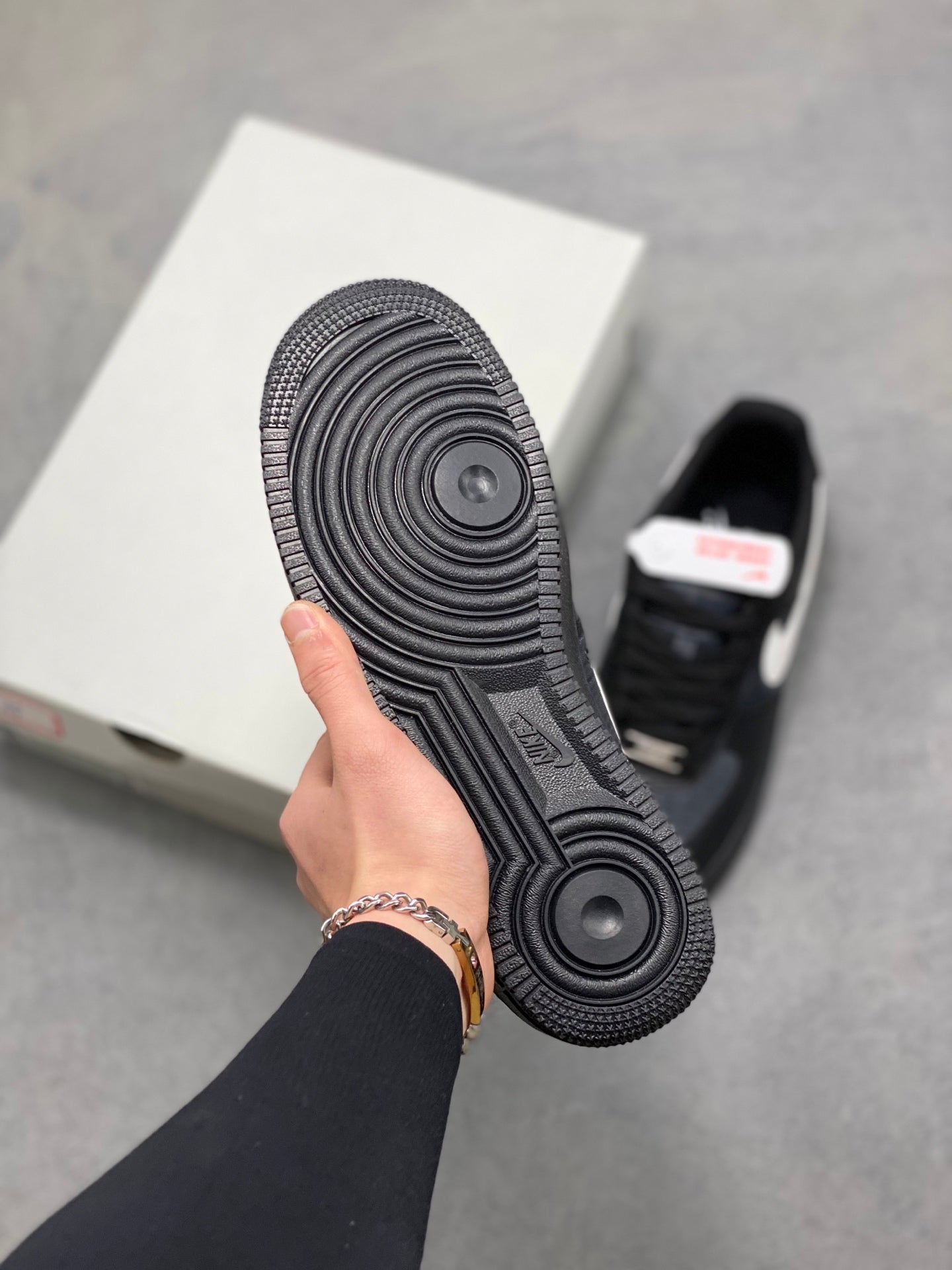 Nike Air Force 1 '07 Low "Black Denim & Leather"